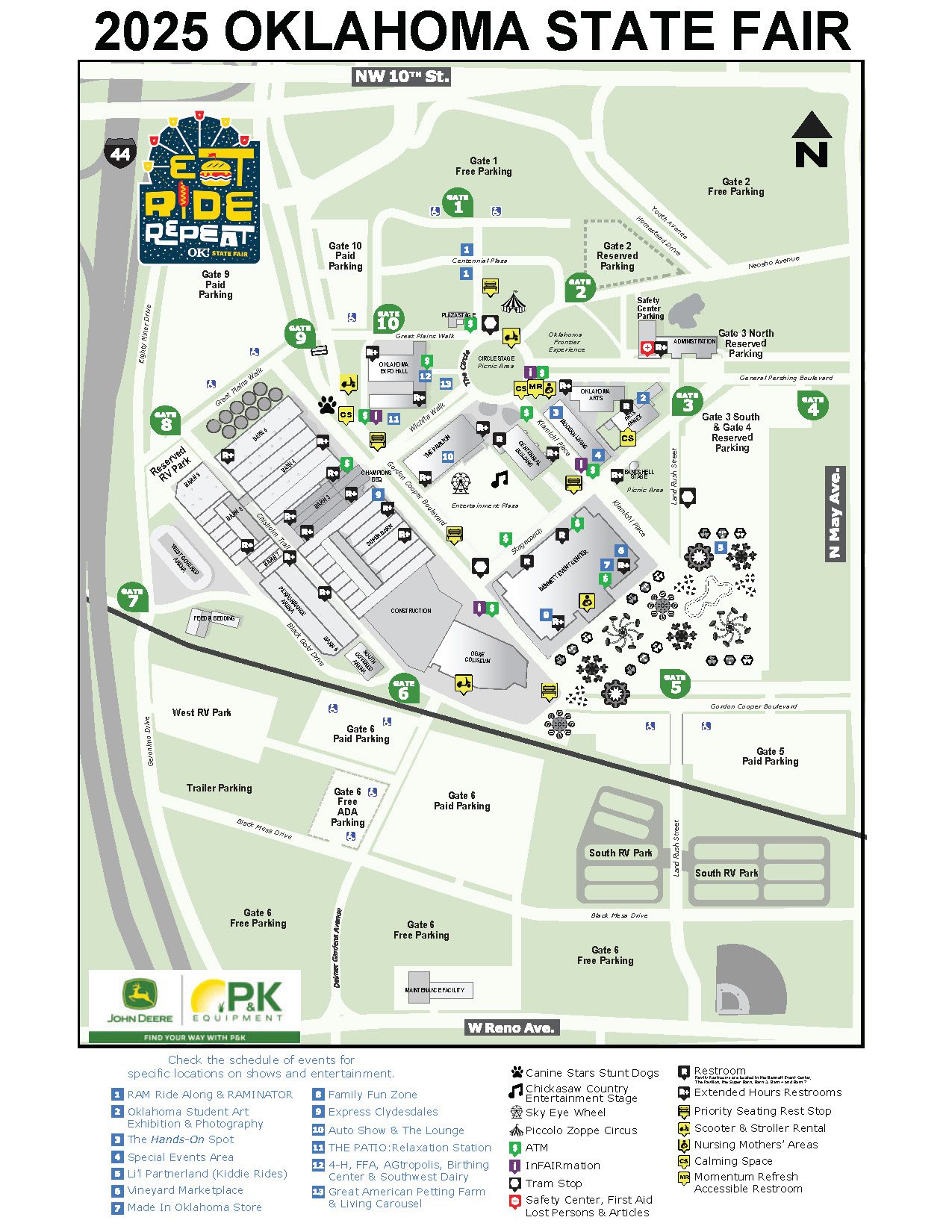 2025 Oklahoma State Fair Grounds Map