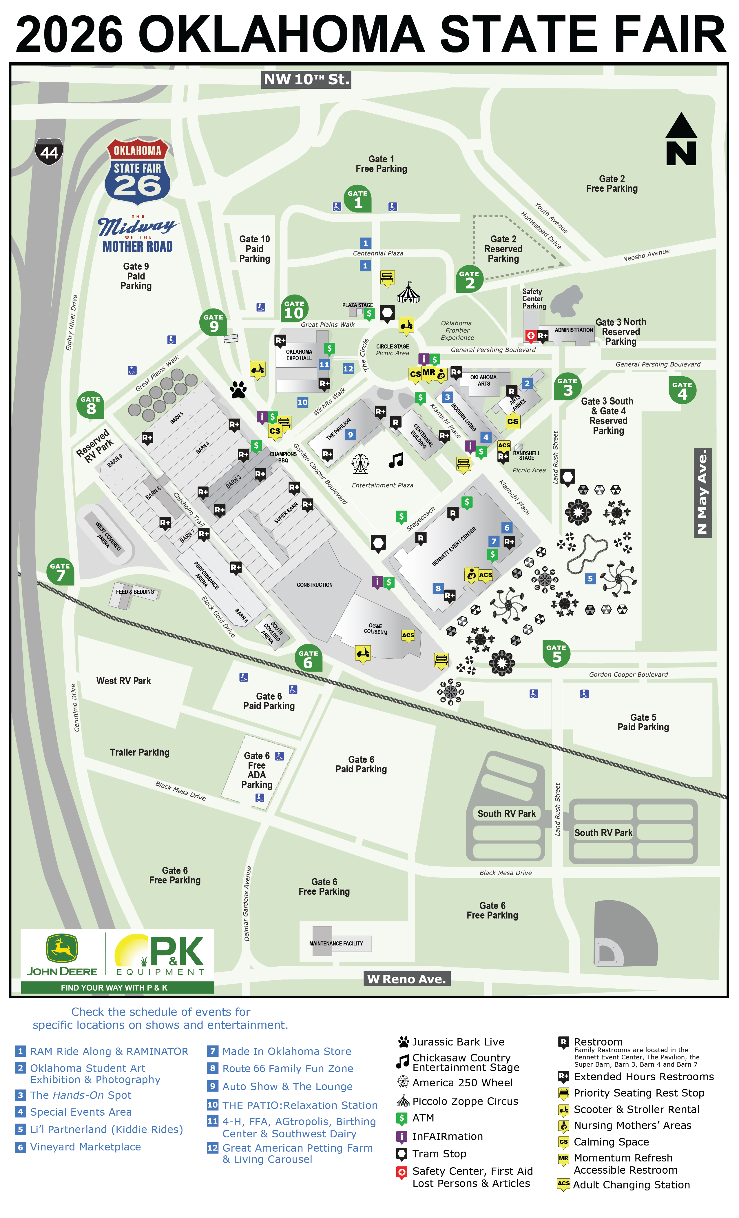 2026 Oklahoma State Fair Grounds Map